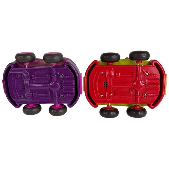 Battat Just B You Pull Back And Go Set Of 4 Rubber Friction Toy Cars Tiger Lot - Picture 5 of 11